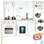 Детска кухня 73x30x89.5 см, Дървена, с мивка, осветление, светещи котлони, ледогенератор Danysgame - Код D989
