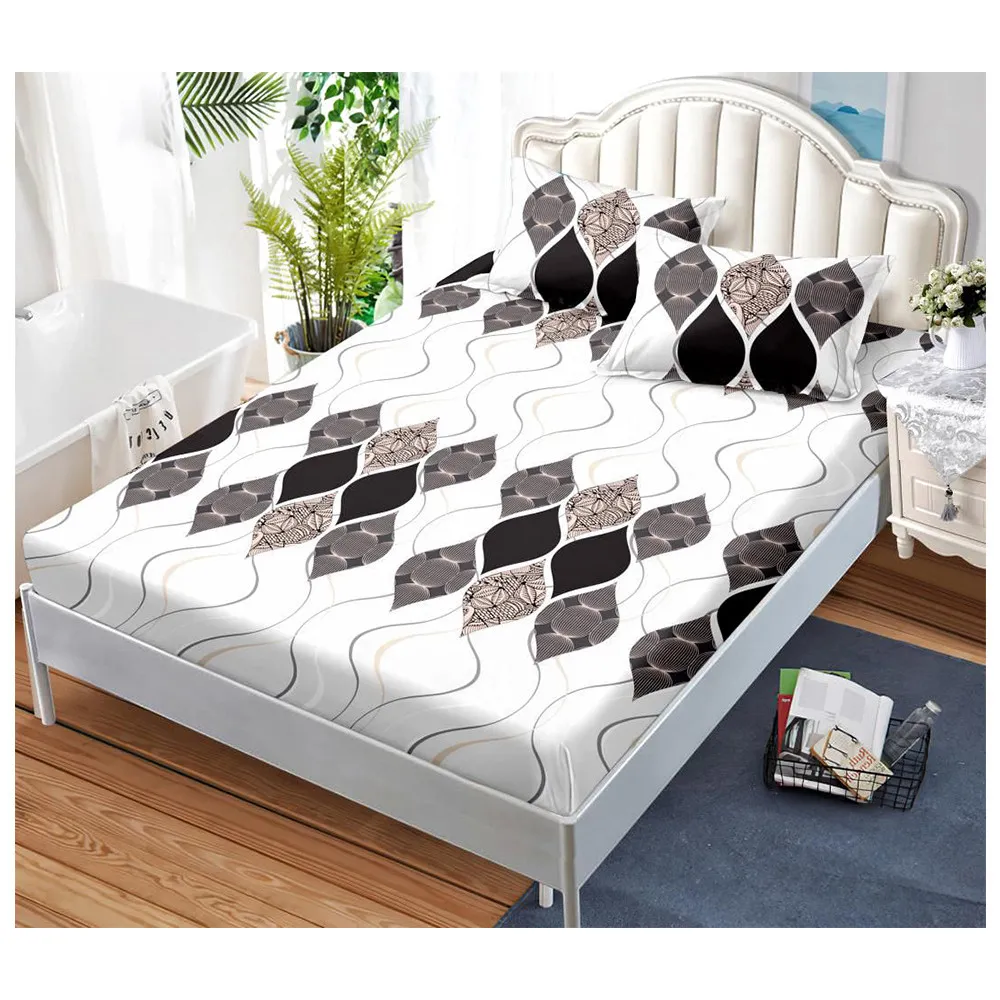 S14938-66666l Долен чаршаф с ластик и две калъфки (за матрак от 160x200 до 180x200), 3 части - Модел S14938 - Image 1