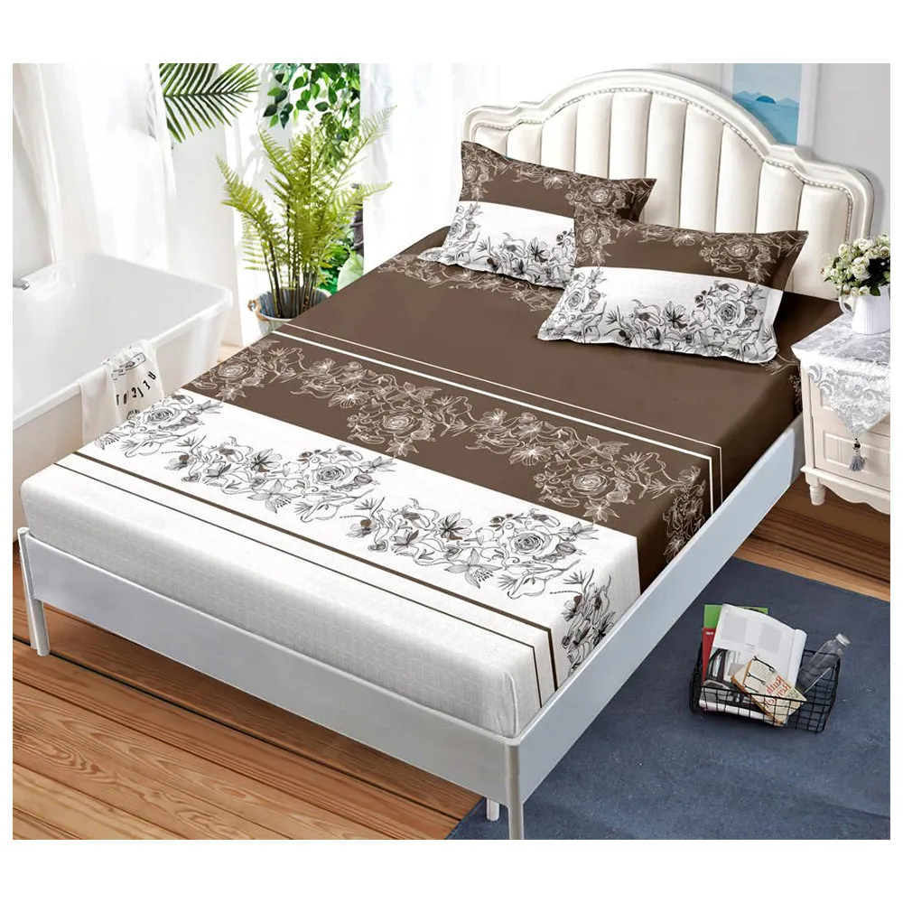 S14941-66666l Долен чаршаф с ластик и две калъфки (за матрак от 160x200 до 180x200), 3 части - Модел S14941 - Image 1