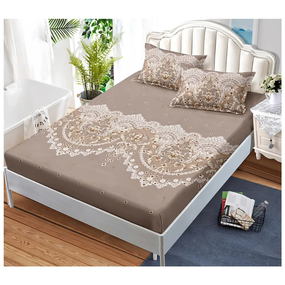 S14974-66666l Долен чаршаф с ластик и две калъфки (за матрак от 160x200 до 180x200), 3 части - Модел S14974 - Image 1