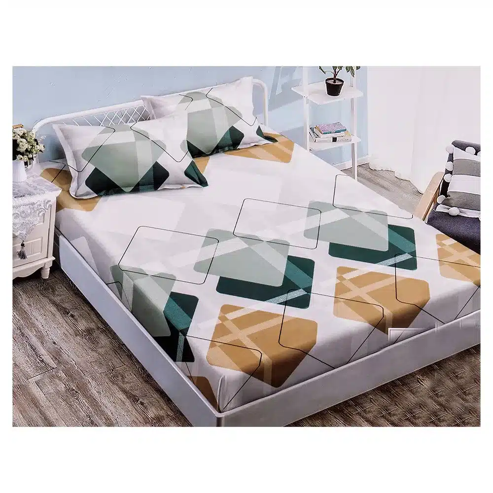 S15544-1100c8 Долен чаршаф с ластик и две калъфки (за матрак 140x200), 3 части - Модел S15544 - Image 1