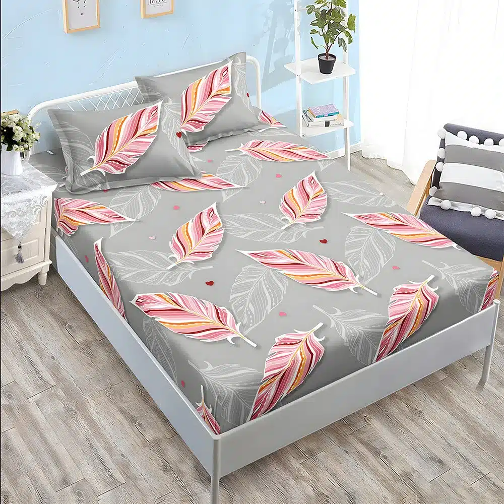 S16678-4444c9 Долен чаршаф с ластик и две калъфки (за матрак 160x200), 3 части - Модел S16678 - Image 1