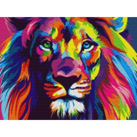 Диамантен-гоблен-Лъв-BigShop Диамантен гоблен Лъв - Код D2392 - Image 1