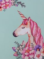 Картина за рисуване по номера "Еднорог" 40x50 см, с подрамка - Код D2126