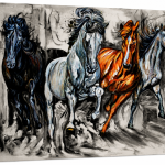 Картина Бягащи коне 50x70 см