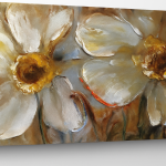 Картина Бяло цвете 50x70 см