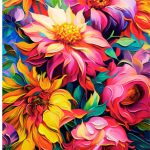 Диамантен гоблен Цветя, 30x40 см - Код D20213