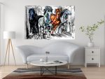 Картина Бягащи коне 50x70 см - Image 2