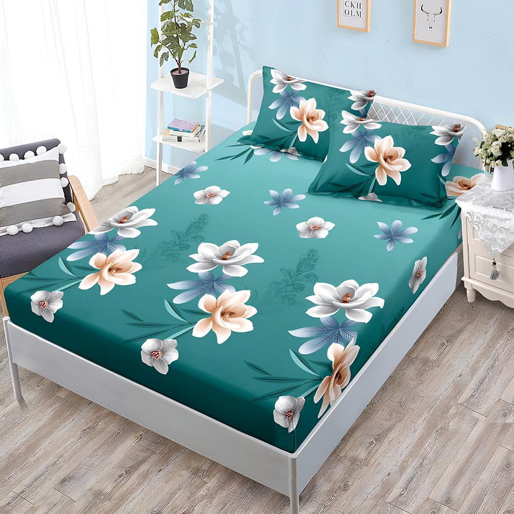 S18281-4444c8 Долен чаршаф с ластик и две калъфки (за матрак 140x200), 3 части - Модел S18281 - Image 1