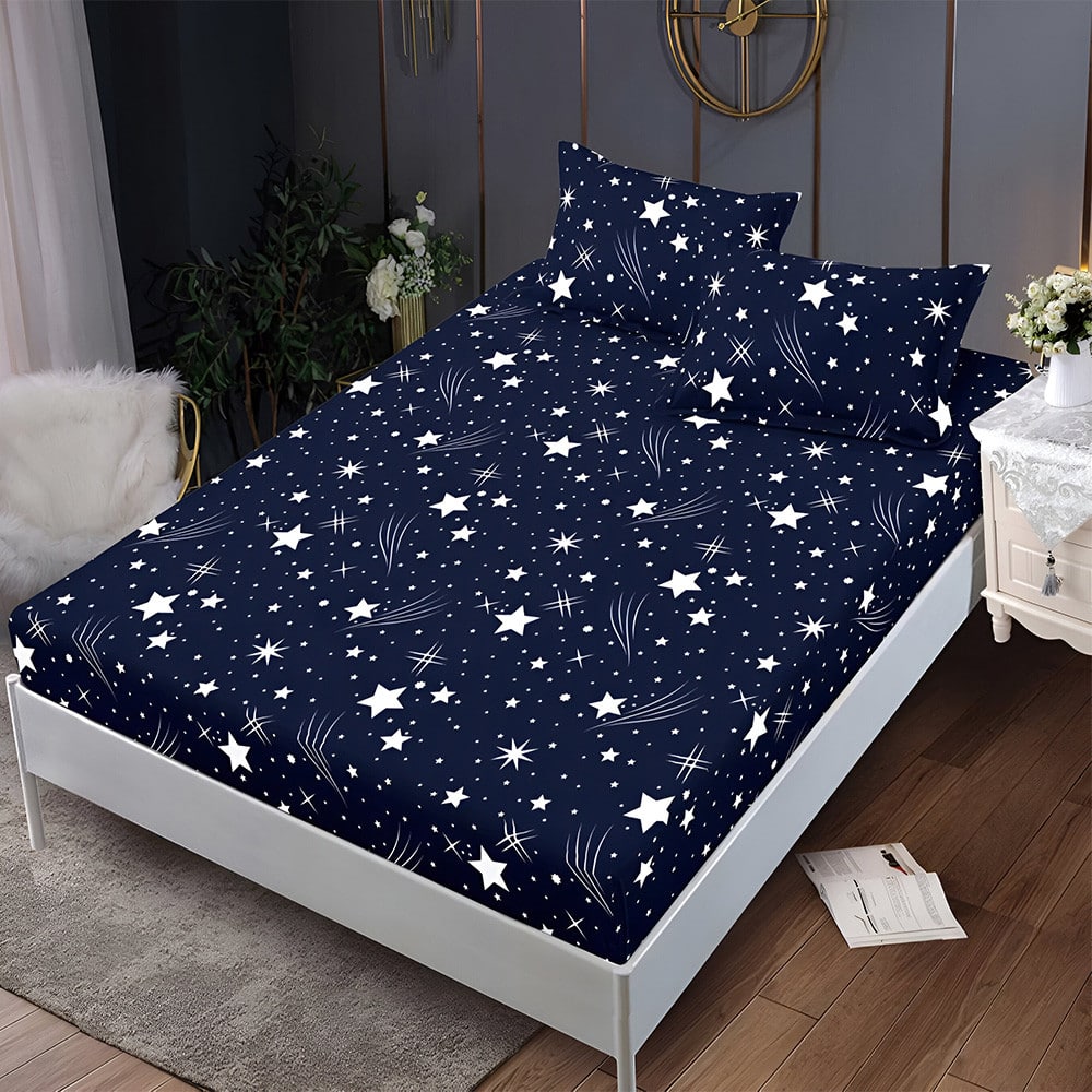 S18289-4444c8 Долен чаршаф с ластик и две калъфки (за матрак 140x200), 3 части - Модел S18289 - Image 1