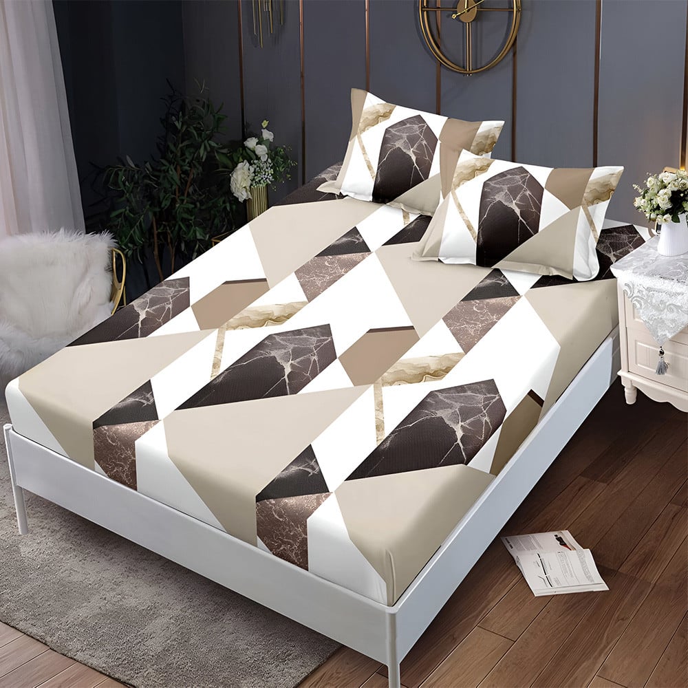 S18304-4444c9 Долен чаршаф с ластик и две калъфки (за матрак 160x200), 3 части - Модел S18304 - Image 1