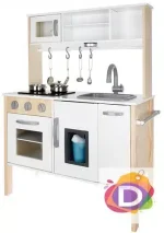 Детска кухня 73x30x89.5 см, Дървена, с мивка, осветление, светещи котлони, ледогенератор Danysgame - Код D989 - Image 2