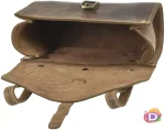 Винтидж велосипедна чанта Greenburry XL кожена 20 см - Image 4
