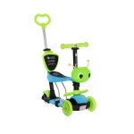 Тротинетка LORELLI SMART PLUS BLUE&GREEN, До 20 Кг., Регулируема родителска дръжка в 3 позиции, Светещи гуми, Син/Зелен - Код L11527