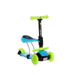 Тротинетка LORELLI SMART PLUS BLUE&GREEN, До 20 Кг., Регулируема родителска дръжка в 3 позиции, Светещи гуми, Син/Зелен - Код L11527 - Image 2