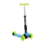 Тротинетка LORELLI SMART PLUS BLUE&GREEN, До 20 Кг., Регулируема родителска дръжка в 3 позиции, Светещи гуми, Син/Зелен - Код L11527 - Image 3