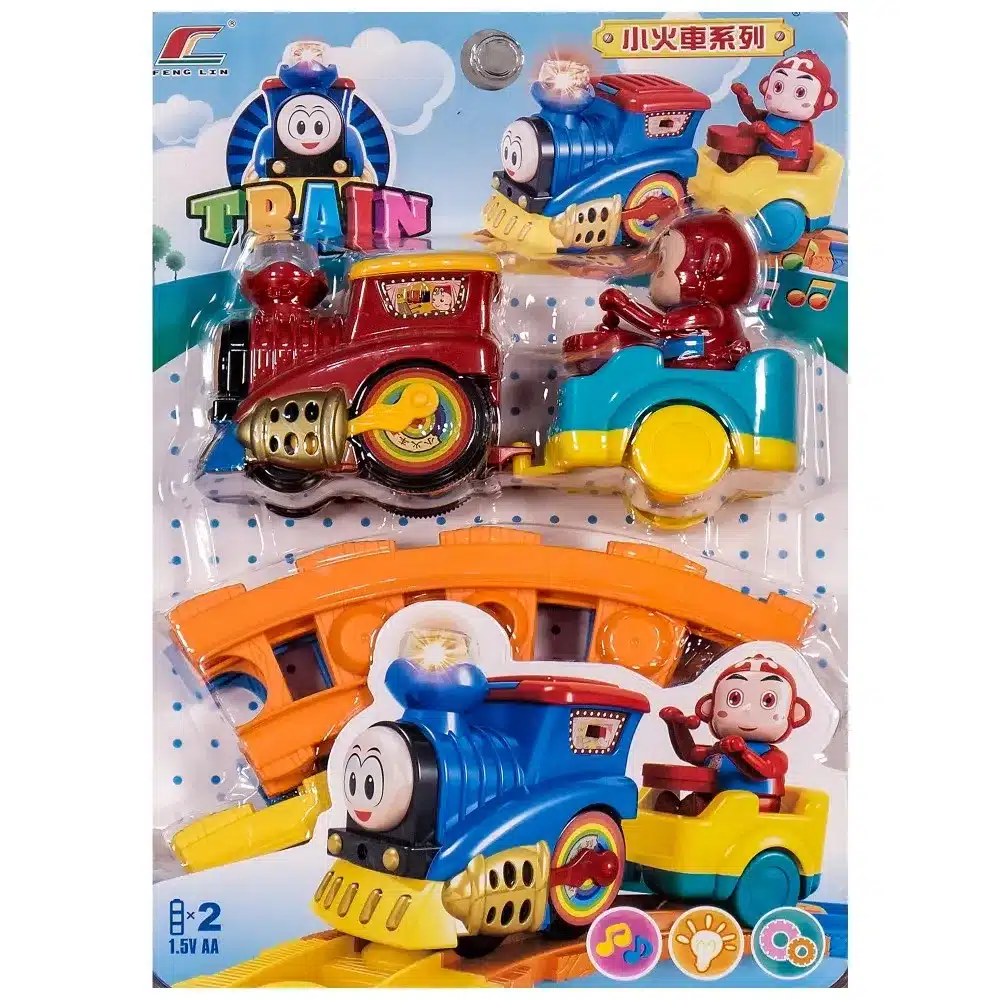 W2881-100633255-6961006332554 Детско влакче с маймунка - Код W2881 - Image 1