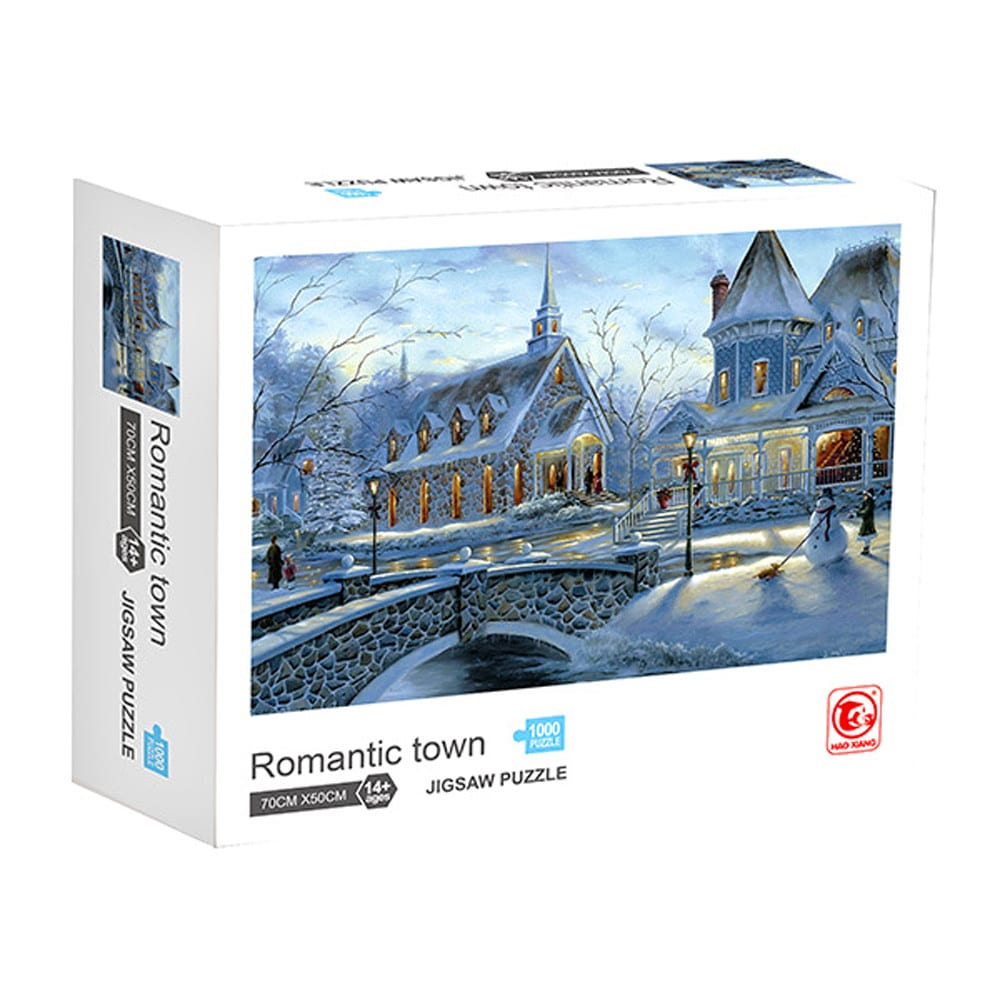 W3797-200717505-2002007175055 Пъзел Romantic town (1000 елемента) - Код W3797 - Image 1