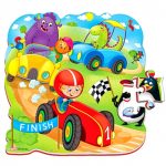 Гумен пъзел с коли (36 елемента) - Код W3853 - Image 3