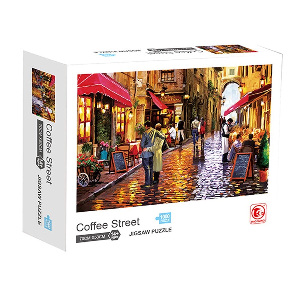 W3895-200717500-2002007175000 Пъзел Coffee Street (1000 елемента) - Код W3895 - Image 1