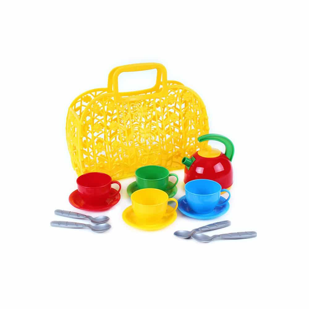 W3990-631608-4823037601608 Чаен комплект в кошница Technok Toys - Код W3990 - Image 1