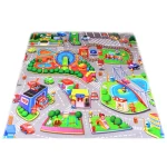Детски гумен пъзел City (120x120см) - Код W4217