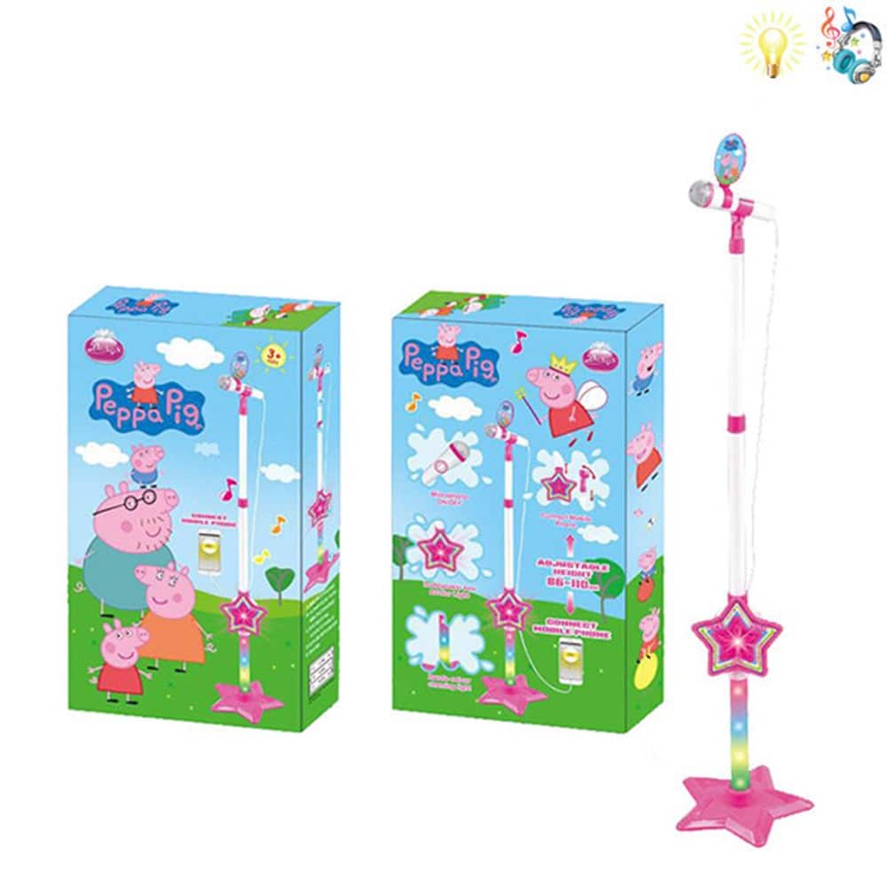 W4304-200158882-6952001588824 Детски микрофон със стойка Peppa Pig - Код W4304 - Image 1