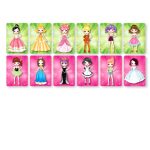 Детски магнитен пъзел "Кукла за преобличане" - Код W4316 - Image 2