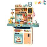 Детска кухня с пара, течаща вода и продукти сменящи цвета си - Код W4364 - Image 2