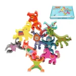 Дървена игра дженга с животни - Код W4417
