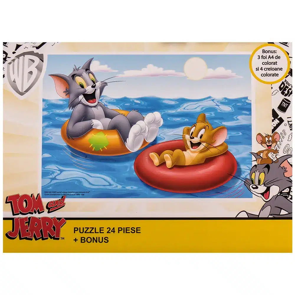 W4670-661927-5949043761927 Детски пъзел Tom and Jerry (24 елемента) - Код W4670 - Image 1