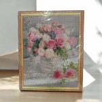 Диамантен гоблен Симфония в розово, с подрамка 40x50 см - Код B0022 - Image 2