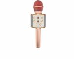 Безжичен микрофон за караоке, Bluetooth, розов - Код D799