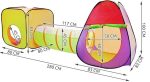 Детска палатка с 2 къщички и тунел - Код D1029 - Image 2