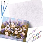 Картина за рисуване по номера "Пролетни цветя" 40x50 см, с подрамка - Код D2120 - Image 3