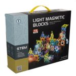 Магнитен коструктор, 75 части, Light Magnetic Blocks, Множество възможности за изграждане - Код D2242 - Image 6