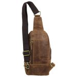 Кожена чанта през рамо "Vintage" Greenburry - Код D2376 - Image 2