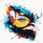 Картина за рисуване по номера „Поглед зад цветовете" 40×50 см с подрамка – Код D20457
