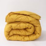 Олекотена завивка  Елинор Горчица, Зимна, 200/210 см, Капитонирана - Код S18518