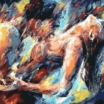 Картина за рисуване по номера „Красиви извивки“ 40×50 см с подрамка – Код D20540
