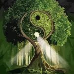 Картина за рисуване по номера „Дървото Ин-Ян“ 40×50 см с подрамка – Код D20543